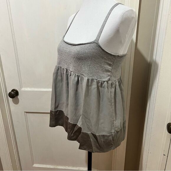 Women's Large (46) Grey Silk Guess by Marciano Camisole Tank Top - Picture 3 of 7